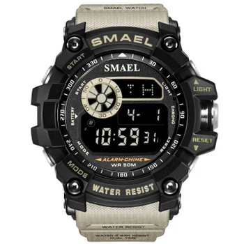 

Fashion Men Watch 50M Waterproof Wristwatch Electronic Quartz Clock Digital Military Watch Large Dial Outdoor Sport Watches
