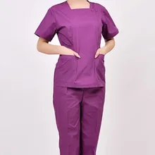 2 цвета Женская медицинская Униформа с короткими рукавами наборы скрабов аварийная комната одежда больничные костюмы врача стоматологическая клиника скрабов sxq55