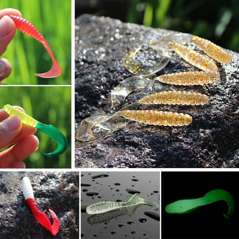 Soft Freshwater Saltwater Fishing Lures Plastic Rubber Fishing Tackle