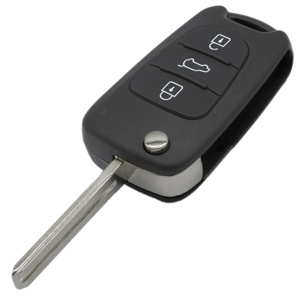 

WhatsKey 3 Button Flip Key Case Remote Folding Key Shell For Hyundai I20 I30 IX35 Avante Solaris KIA Rio 3 K2 K5 Ceed Sportage