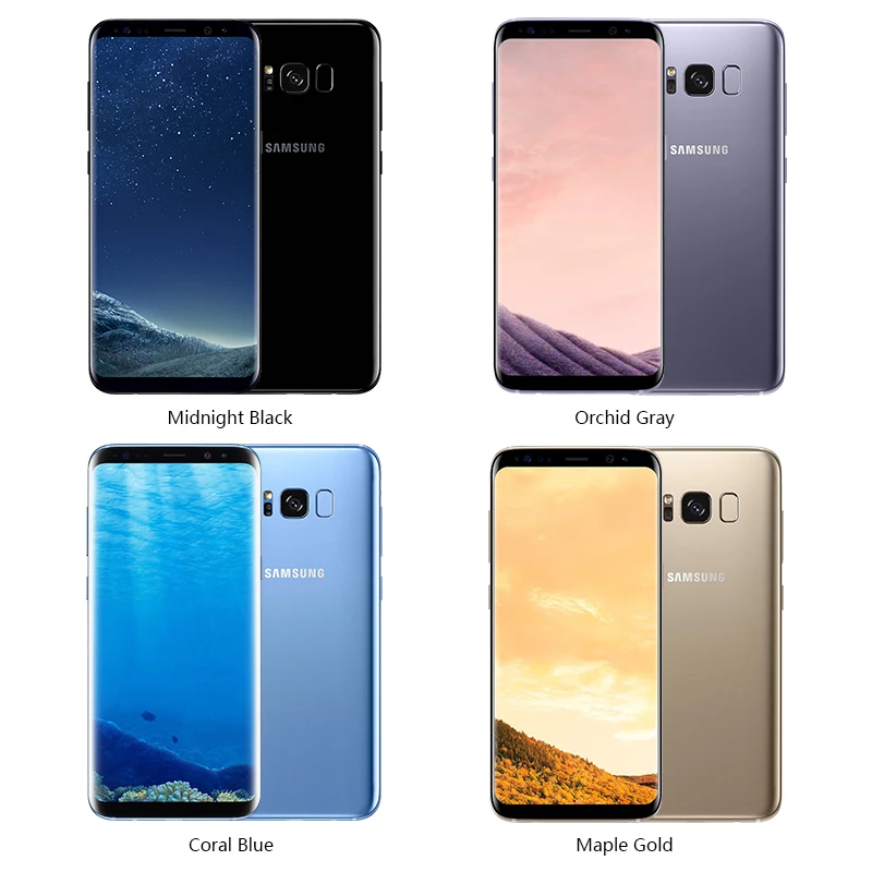 Разблокированный samsung Galaxy S8 Plus SM-G955U, 4 Гб ОЗУ, 64 Гб ПЗУ, четыре ядра, 6,2 дюймов дисплей, Android, смартфон с отпечатком пальца