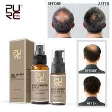 PURC-productos para el crecimiento del cabello, PURC 11,11, ingredientes de jengibre, aceite para el crecimiento del cabello de 20ml y 30ml de Spray para el crecimiento del cabello