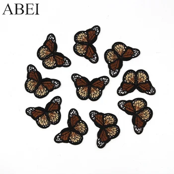 

10pcs/lot Garment Decoration Butterfly Patches Iron On Clothes Applique Jeans Backpack Shoes Stickers Handmade Motif Badge Patch