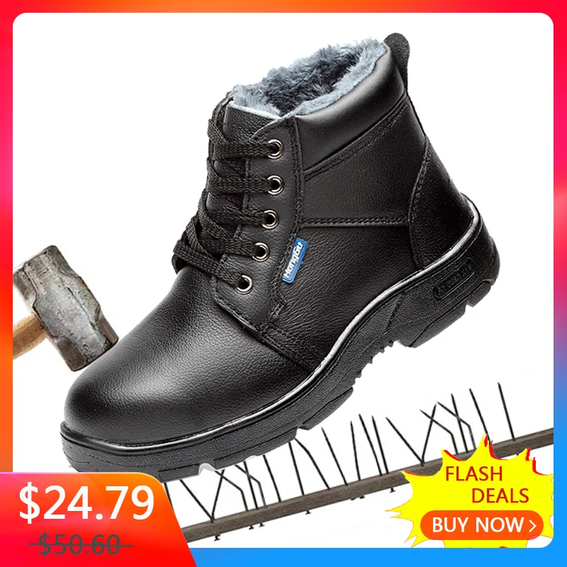 

Winter safety shoes anti puncture anti stab oil resistant oil acid resistant protective shoes