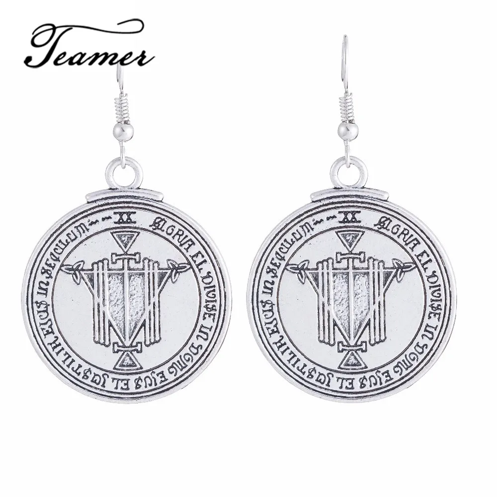 Teamer Bijoux Talisman For Good Luck Key of Soldier Pentacle Seal Wiccan Jewelry Сверхъестественное Амулет висячие