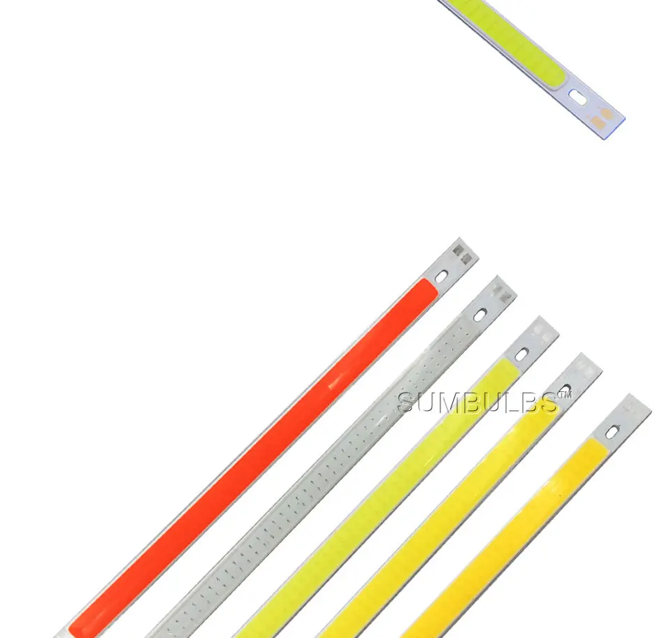 200x10MM 10W LED Light COB Strip Lamp DC 12-14V 1000LM Ultra Bright Red Blue Warm White Pure White 20CM LED Chip (4)