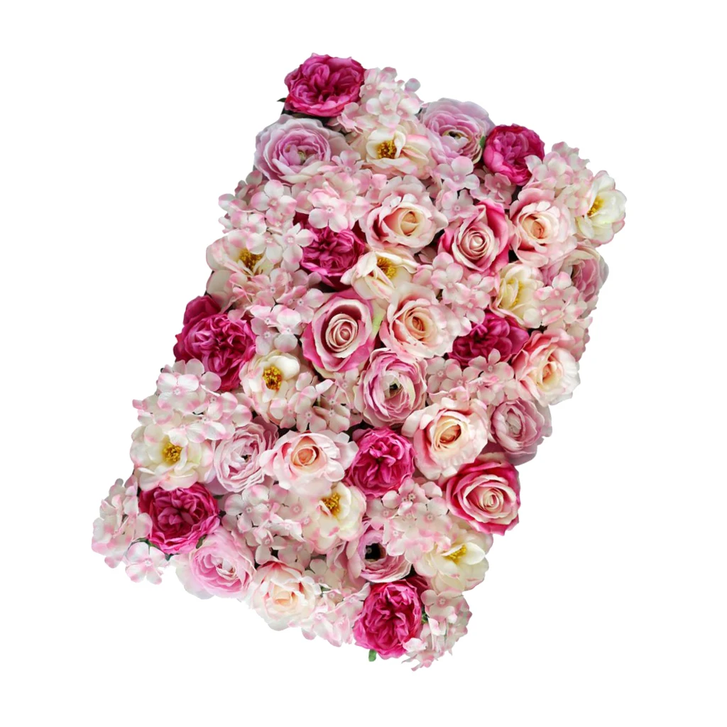 

Artificial Flower Wall Backdrops Artificial Flower Panel Wedding Venue Decor