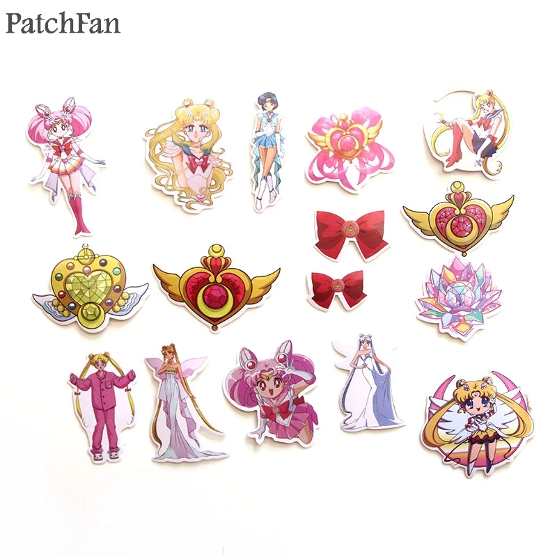 Patchfan 56 шт. Sailor moon 90s художественный принт домашний Декор настенный ноутбук телефон багаж ноутбук велосипед Скрапбукинг Стикеры для альбомов A1339