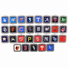 Mix 29pcs/lot MLB baseball sports team dangle charms alloy glass pendant floating charms for necklace bangle fashion jewelry
