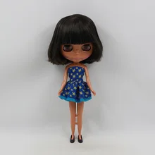 Черные волосы телесного цвета blyth кукольные черная кожа Заводская кукла Модная Кукла A1