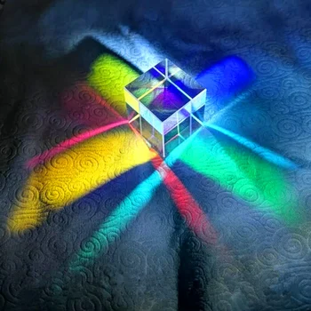 

FGHGF OP-2 Stereo prism Physical experiment Optical experiment Student gift Stereo glass science Square prism Rainbow prism