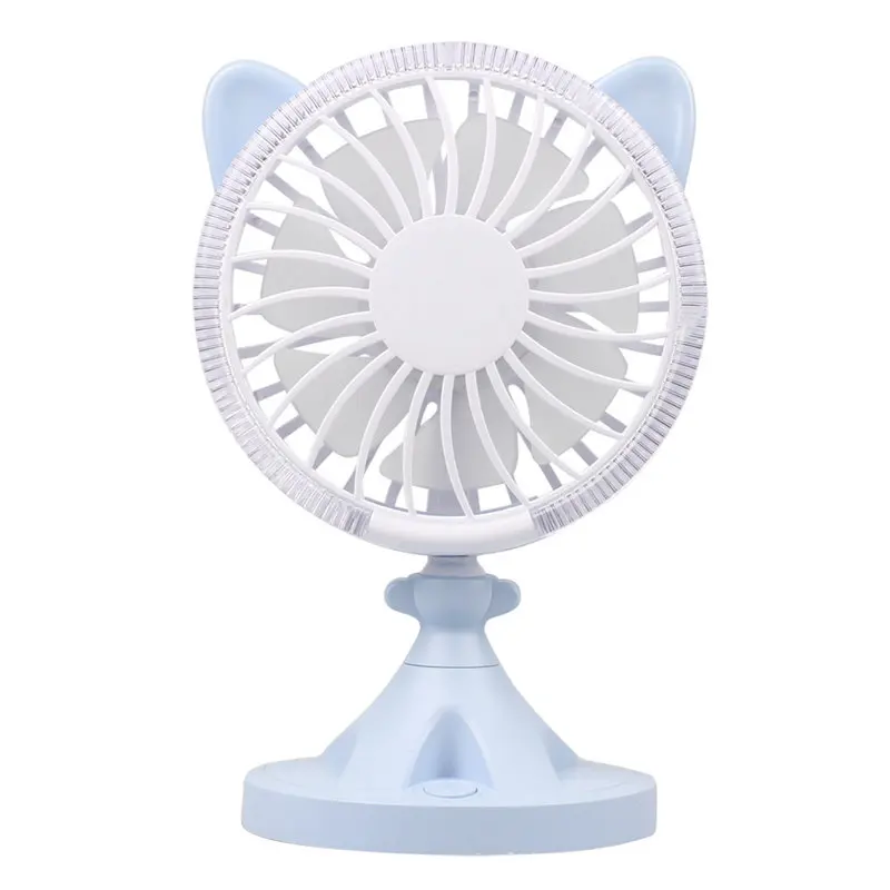 

Colorful Mini USB Rechargeable Air Cooling Cat Shape Fan Desk Fan Travel Home Student Dormitory Portable Desktop Office Fan