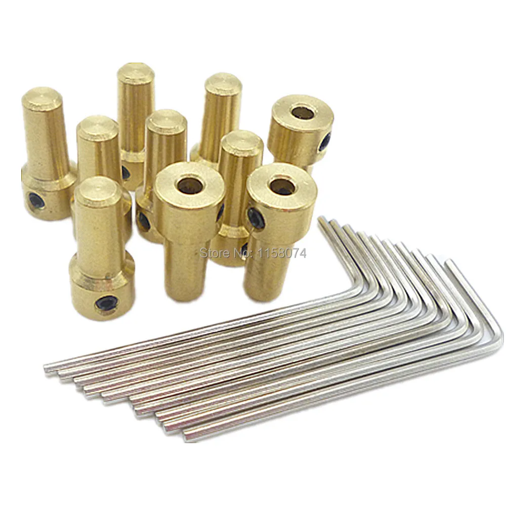 10pc Drill Chuck Clamp JT0 Connection Rod Connect Motor Drill 3.17mm ...