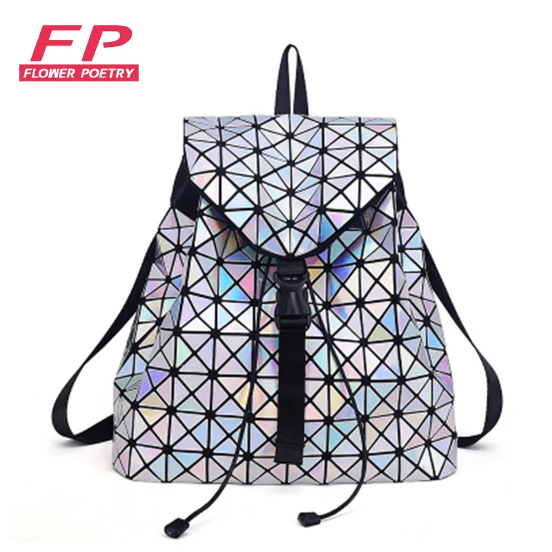 Colour Laser font b Backpack b font for Teenage Girls font b Women b font Drawstring