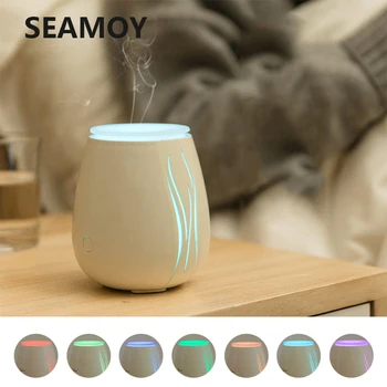 

SEAMOY Aroma Essential Oil Diffuser Ultrasonic Air Humidifier with Electric LED Lights Aroma Diffuser For Home