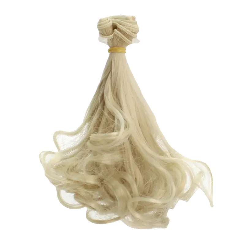 Мода 15*100 см DIY мини-парик для куклы, высокотемпературный материал, прямые волосы, парик для BJD, аксессуары для куклы с высокой температурой
