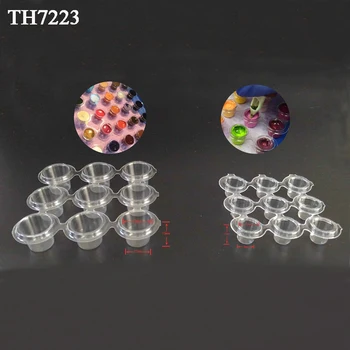 

Plastic Tattoo Ink Cup Cap Pigment Clear Permanent Eyebrow Make up Tools Holder Container Microblading Accessories Supplies