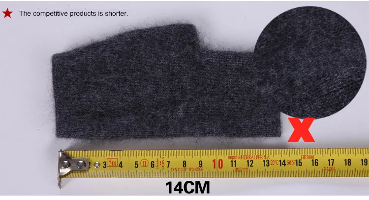 Норковые кашемировые перчатки осень-зима половина пальца теплые шерстяные запястья рукава есть палец отверстие открытый палец корейский женский прекрасный