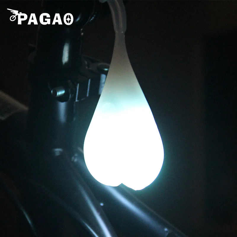 Велосипедный фонарь с шариками, силиконовый светильник, креативный велосипед, водонепроницаемый, ночной, незаменимый светодиодный красные сигнальные огни, Велосипедное Сиденье, задняя лампа для яиц