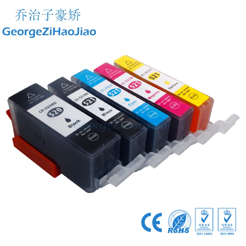 Картридж PGI520 CLI521 inktcartrible совместимый с canon PIXMA MP620 MP630 MP640 MP980 MP990 MP540 MP550 MP560 IP3600 IP4600