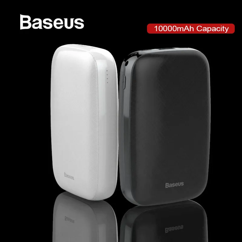 Baseus 10000 мАч Мини банк питания для iPhone X XR 8 портативный Банк быстрое зарядное