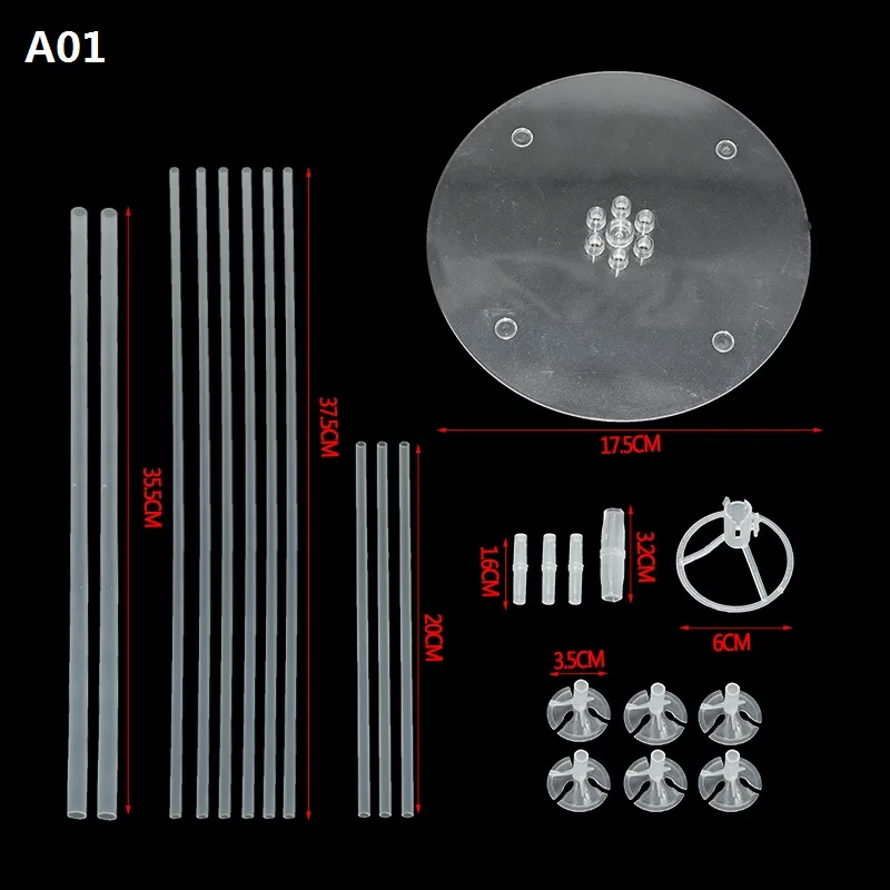 70 см Сделай Сам воздушный шар стенд 7 трубок держатель для шарика колонна для дня рождения украшения Детские сувениры Свадебный фон с воздушными шарами Арка 8 - Цвет: A01