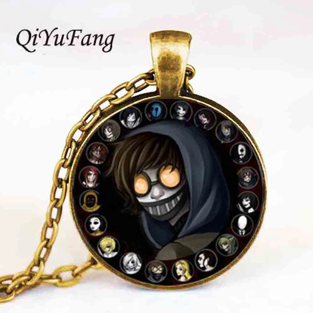アクセサリーギフト子供のための Creepypasta 不気味なパスタ Ticci トビータグガラスブロンズタグチェーンジェフキラーペンダントネックレス Gifts For Kids Gift Giftsgift Accessories Aliexpress