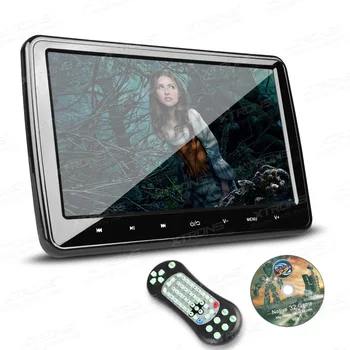

10.1" Touch Button Car Headrest DVD Player HD Screen 1024*600 HDMI/Game/DVD/USB/SD/IR transmitter Portable headrest monitor