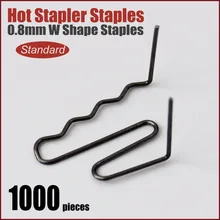 hot stapler plastic repair kit welding staple gun bumper fairing auto car body repair tool curved W 0.8mm replacement staples