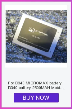 Для D340 батарея Micromax D340 батарея 2500MAH Мобильный телефон литий-ионная батарея Замена