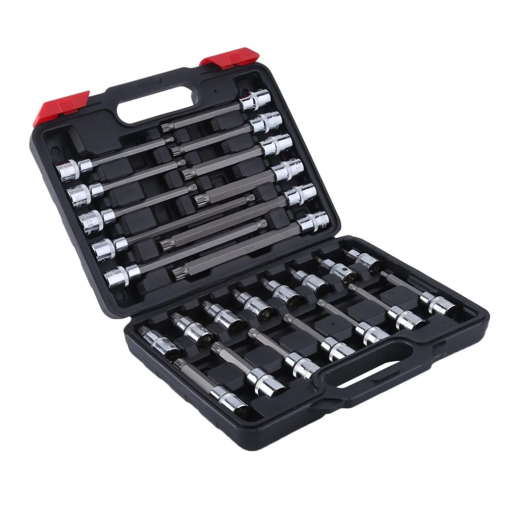 

Internal Multi-Tooth Nuts Tool Set M5-M16 26-Tlg Nut Set Long Special Steel 26 Pieces /Set In Black Sturdy Plastic Box Hardware