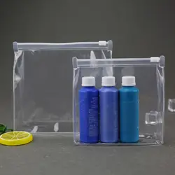 Защита сумки «eva» прозрачный без зубов молния самоподдерживающая сумка Размер образец продукта получить сумку пятно