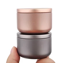 Матовая металлическая банка жестяная банка для чая 53x37 мм небольшой круглый запаянный банок Кофе жестяная банка для чая WB359