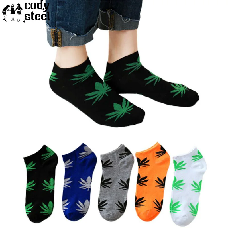 

10pieces=5pair/lot Short Fashion Socks Male Shallow Mouth Breathable Summer Man Maple Leaf Boat Socks Men Invisible Socks