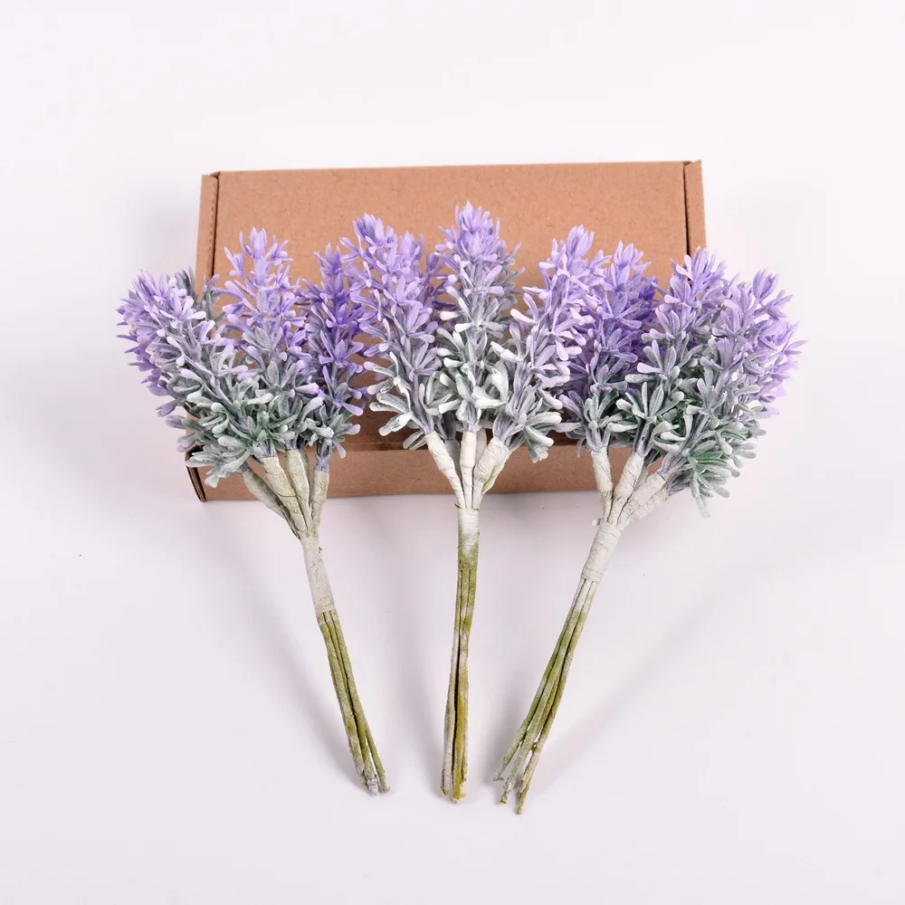 

Mini Lavender Flowers Artificial Flower For Wedding Christmas Home Decoration DIY Handcraft Gift Fake Flowers JH05