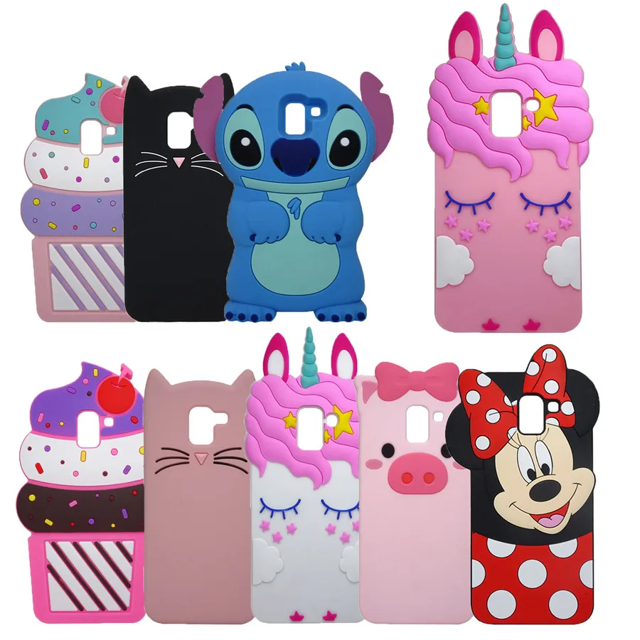 New Fundas For Galaxy J6 Case Silicone 3D Lovely Cartoon Laughing Minnie Cover For Samsung J6 2018 Phone Case _ - AliExpress Mobile