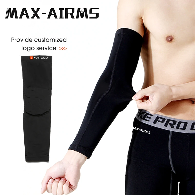 

Maxairms Breathable Sports Elbow Protector Crashproof Basketball Elbow Pads Brace Support Guards Pads Brace Protector