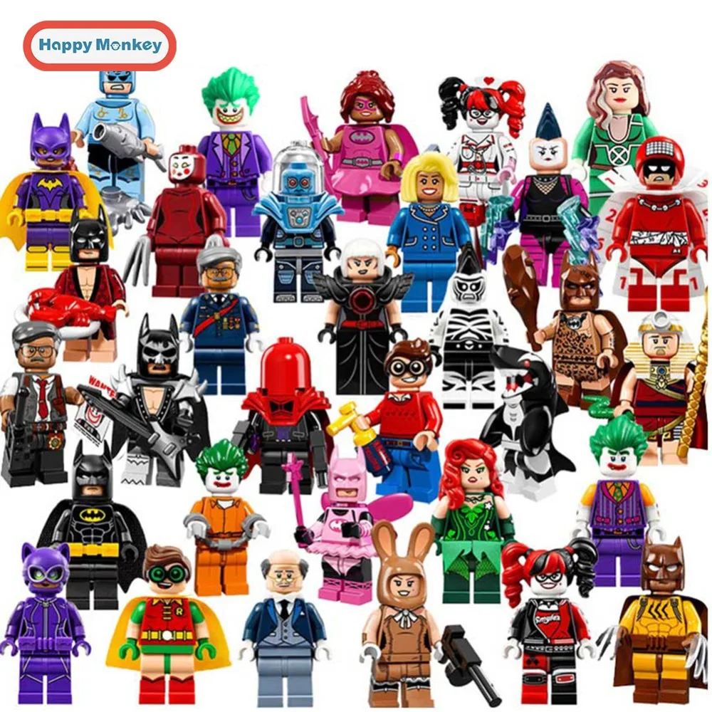 

Single Sale Batman Joker Robin Logan X-Men Super Heroes Building Blocks Figures Toys Compatible With LegoINGly Superman zk20