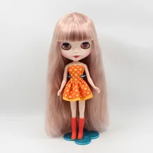 Смешанная фиолетовая длинная кукла с волосами без одежды, модная Кукла подходит для DIY Изменить игрушка BJD для девочек