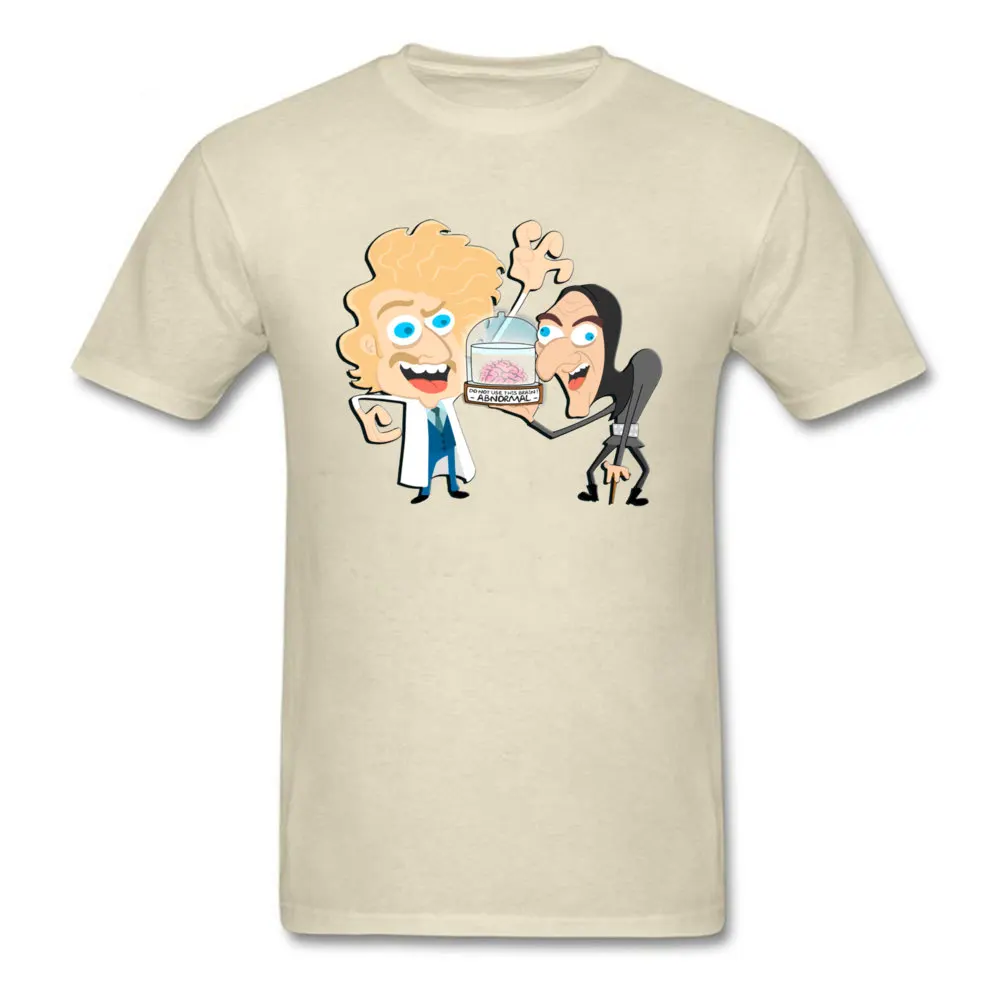 O Neck Young Frankenstein 2010 100% Cotton Male T-shirts Comics Short Sleeve Tops T Shirt Prevalent Fitness Tight Tops & Tees Young Frankenstein 2010 beige