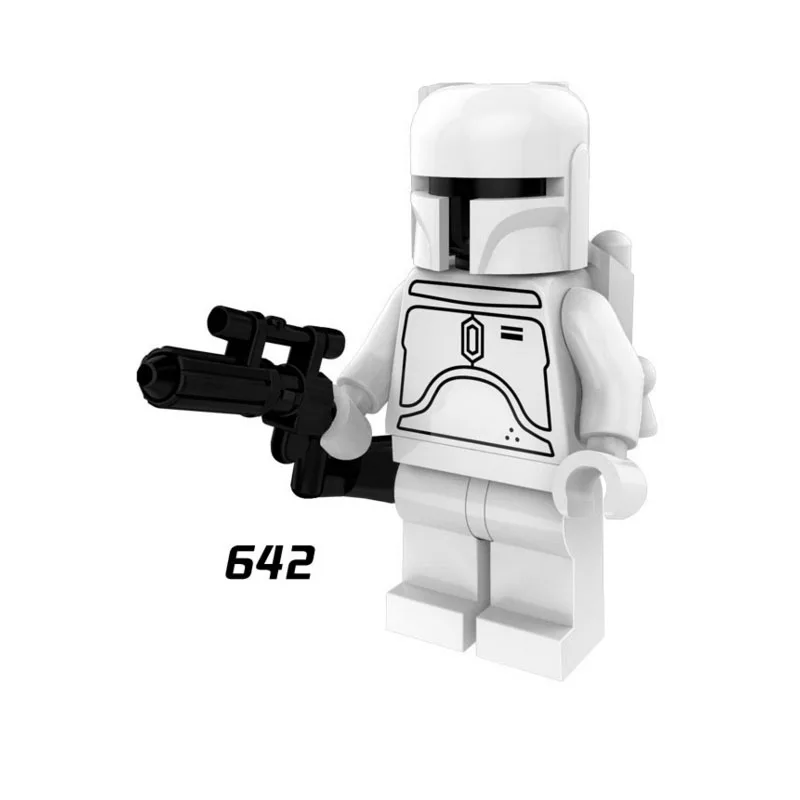 

Single Sale Super Heroes Star Wars 642 Boba Fett Bounty Hunter Building Blocks Figure Bricks Toys gift Compatible Legoed Ninjaed