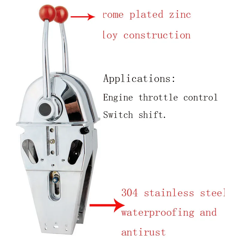 

Wholewin YK9-D Double Action Marine Engine Control Lever MT-3 control Box Marine engine Throttle gear controller
