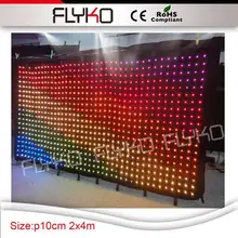 P100mm led свет новые продукты RGB led стенная занавеска/led видео занавес