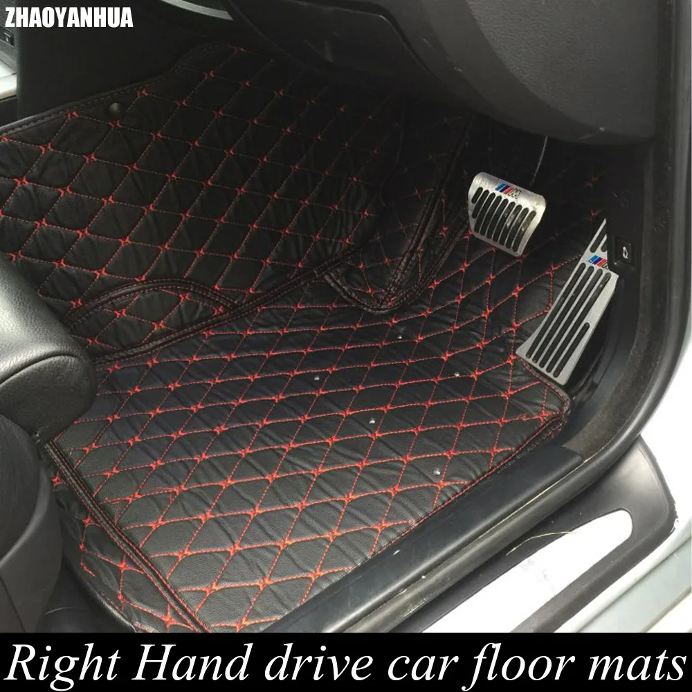 ZHAOYANHUA Right hand drive car car floor mats specially for Lexus RX 200T 270 350 450H NX ES GS IS LX 570 GX460 LS460 LS600H L