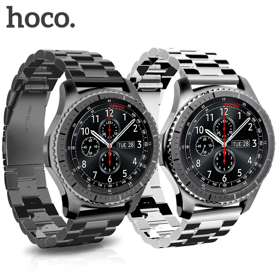 HOCO стальной ремешок для samsung gear S3 Classic/Frontier Galaxy Watch 46 мм Смарт-часы браслет