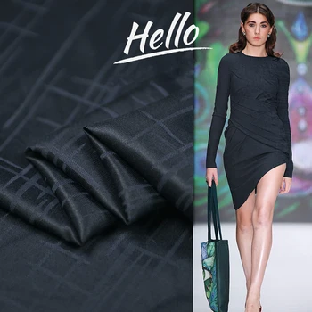 

New Athens Geometric Half Light and Luxurious Dark Jacquard Visual Beauty Silk, Cotton and Satin Fabric Wide Bed Products/Garmen