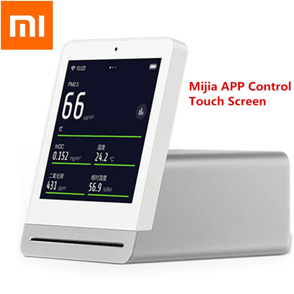 Xiaomi Mijia ClearGrass monitor de aire Retina Touch IPS pantalla móvil operación táctil Interior Exterior Detector de aire de hierba transparente - 2