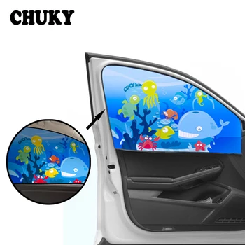 

CHUKY Sunshade Curtain Magnetic Side Window Curtain Baby Shade Stickers For Renault Megane 2 Captur Peugeot 207 407 208 508 3008