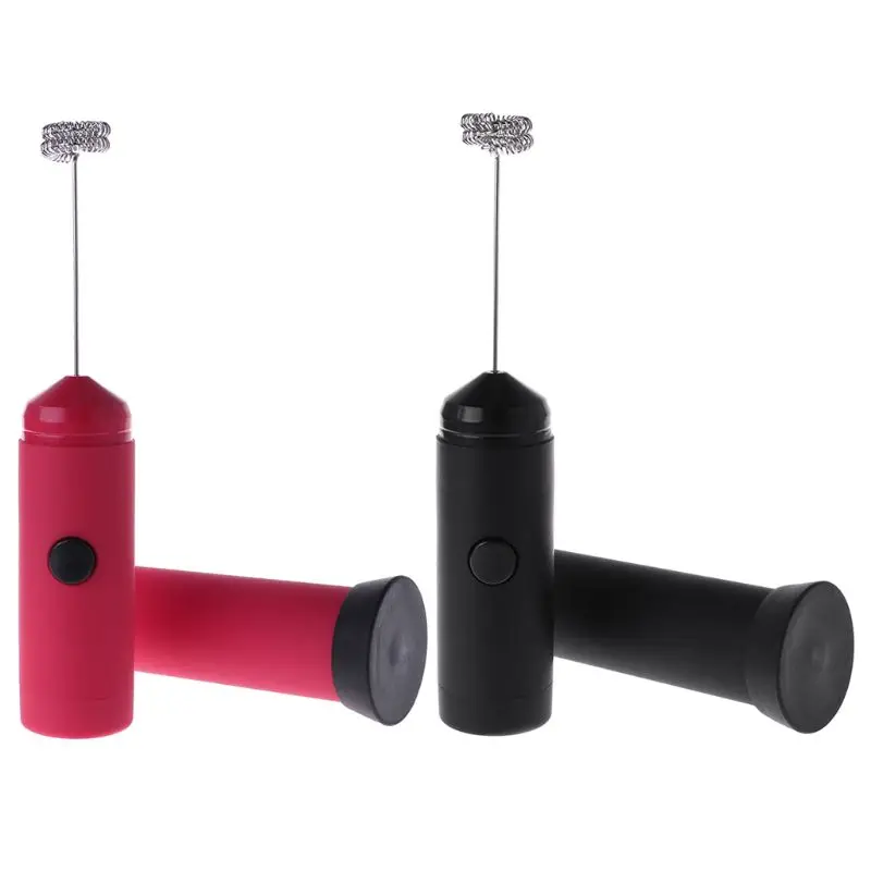 

Electric Handheld Milk Frother Double Spring Whisk Head Home Kitchen Manual Blender Tools