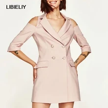 Крой плеча Твердые Длинные куртки Для женщин хороший весна и осень Мода Половина рукава трапециевидной формы Куртки женщина Винтаж Куртки женский